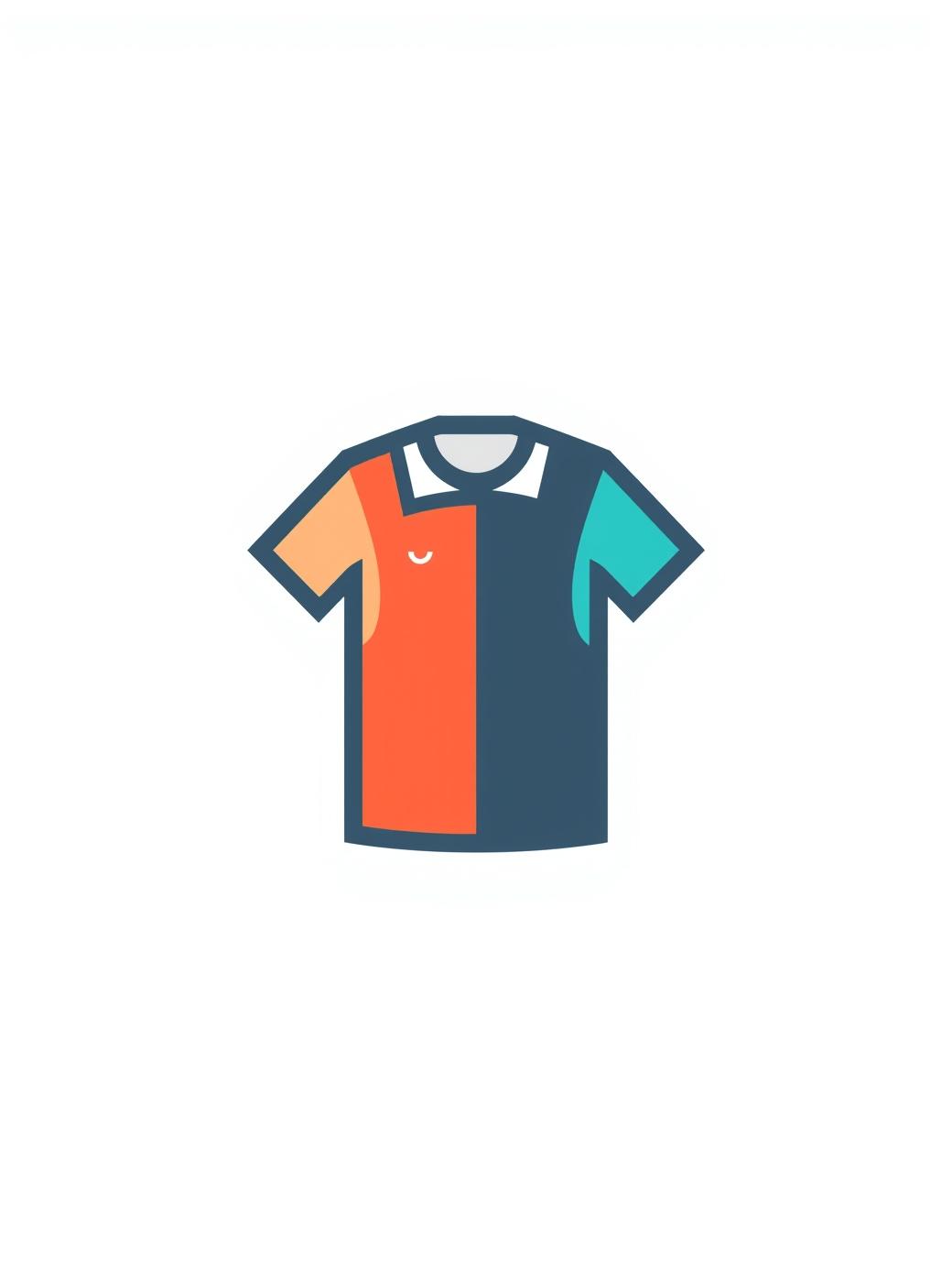 Sportswear & Uniform icon tow color. nền trắng